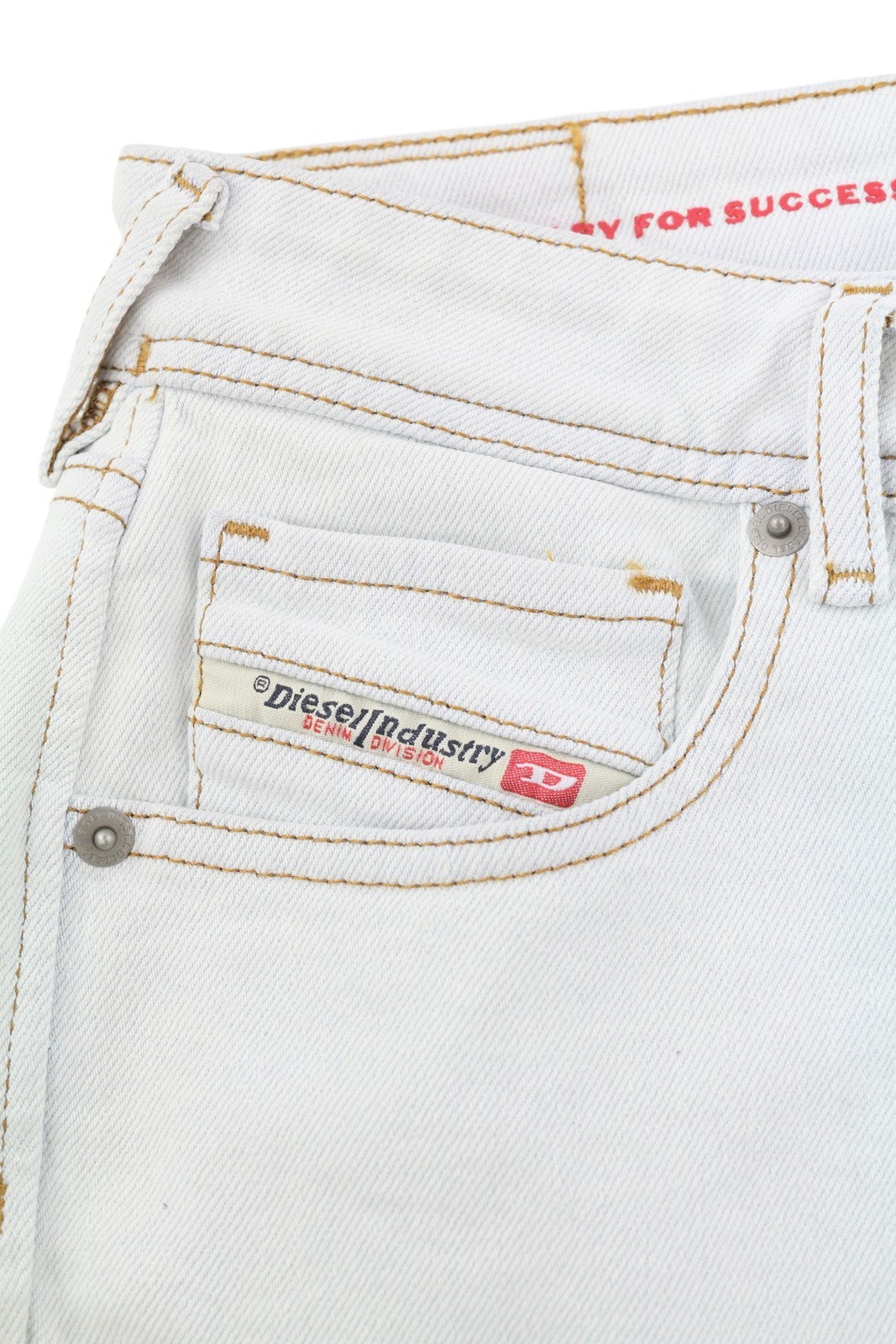 DIESEL De-Lyla 09C06 Women's Shorts W26 Light Blue Denim Zip Fly Pocketed