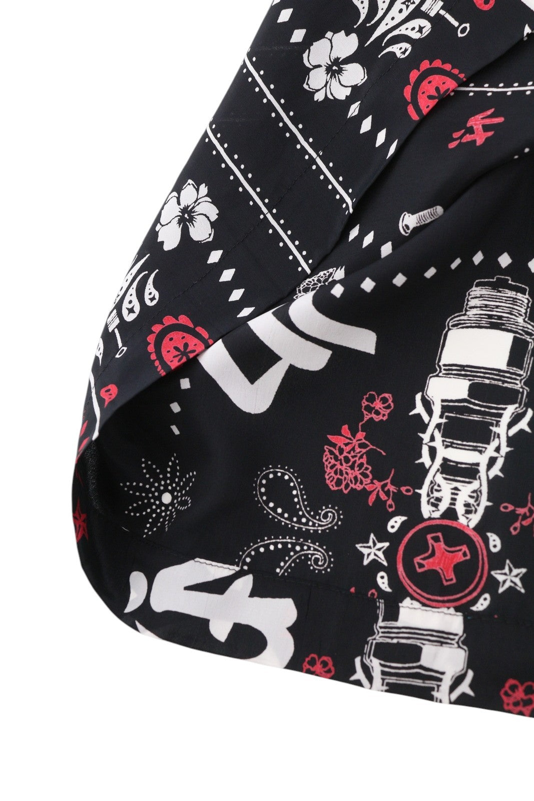 DIESEL O-Miyo-B Women's Skirt XS Elastic Waist Patterned Side Split Midi