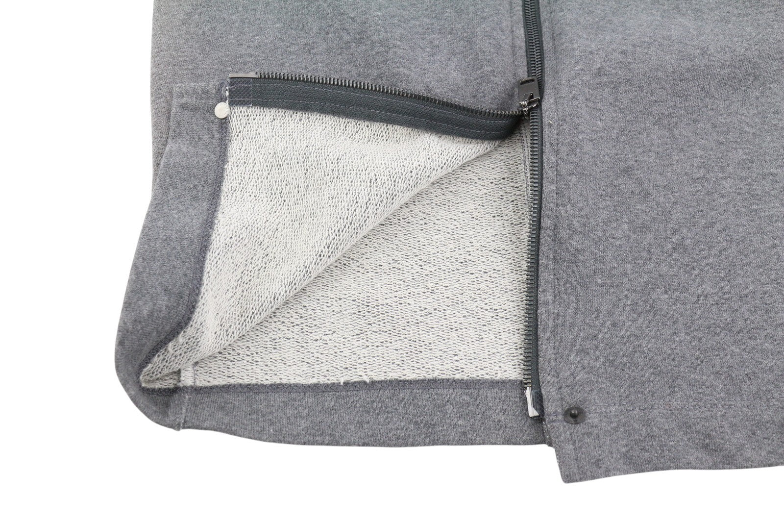 DIESEL O-Vita Women's Skirt W25 Grey Melange Fitted Pencil Zip Detail