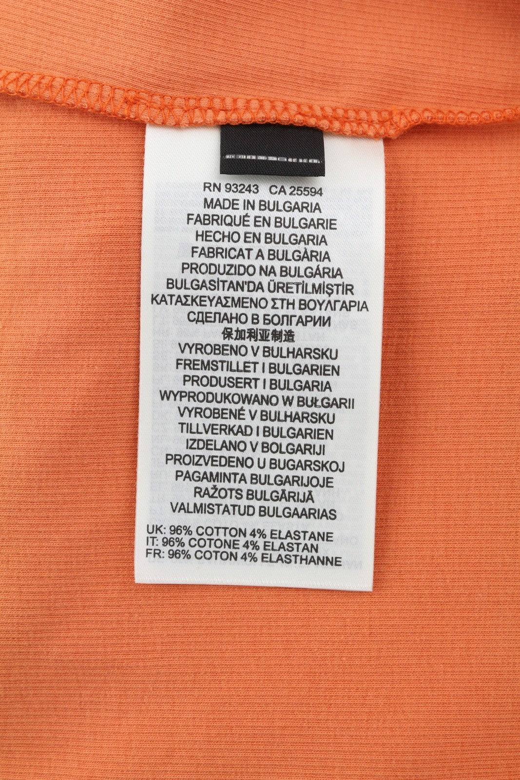 DIESEL T-Hop-D Women's T-Shirt M Orange Cropped Sleeveless Stretch Logo