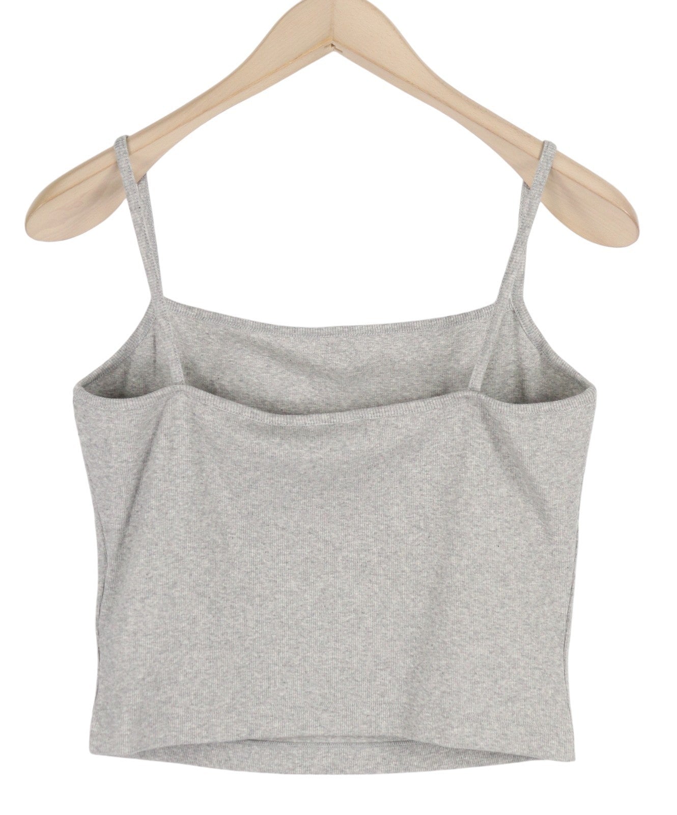 DIESEL T-Hop-D Women's T-Shirt L Grey Melange Sleeveless Stretch Logo