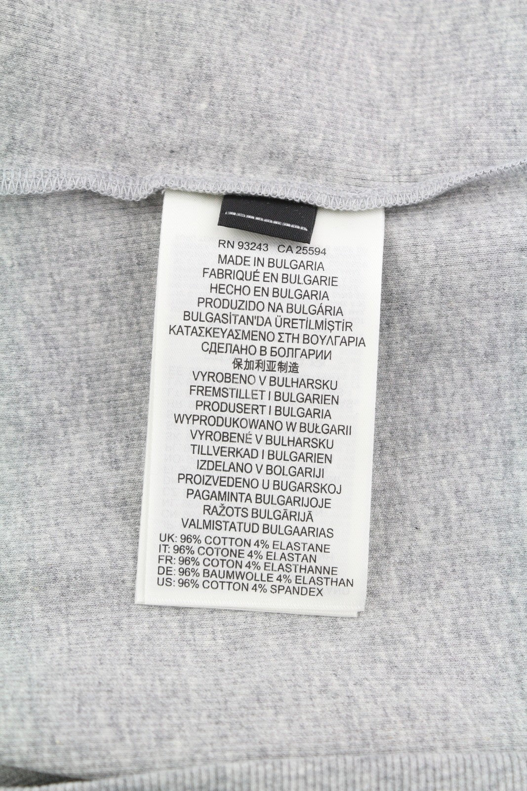 DIESEL T-Hop-D Women's T-Shirt L Grey Melange Sleeveless Stretch Logo