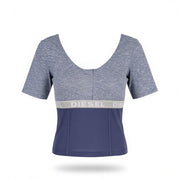 DIESEL Uftee-Topcut-Dn Women's T-Shirt S Cropped Melange Short Sleeve