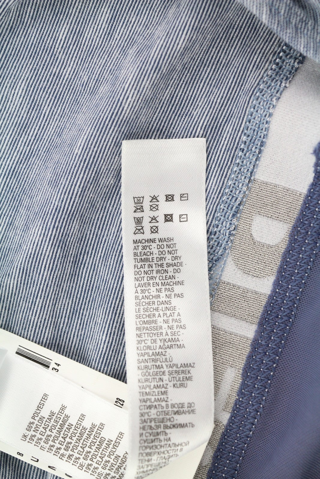 DIESEL Uftee-Topcut-Dn Women's T-Shirt S Cropped Melange Short Sleeve