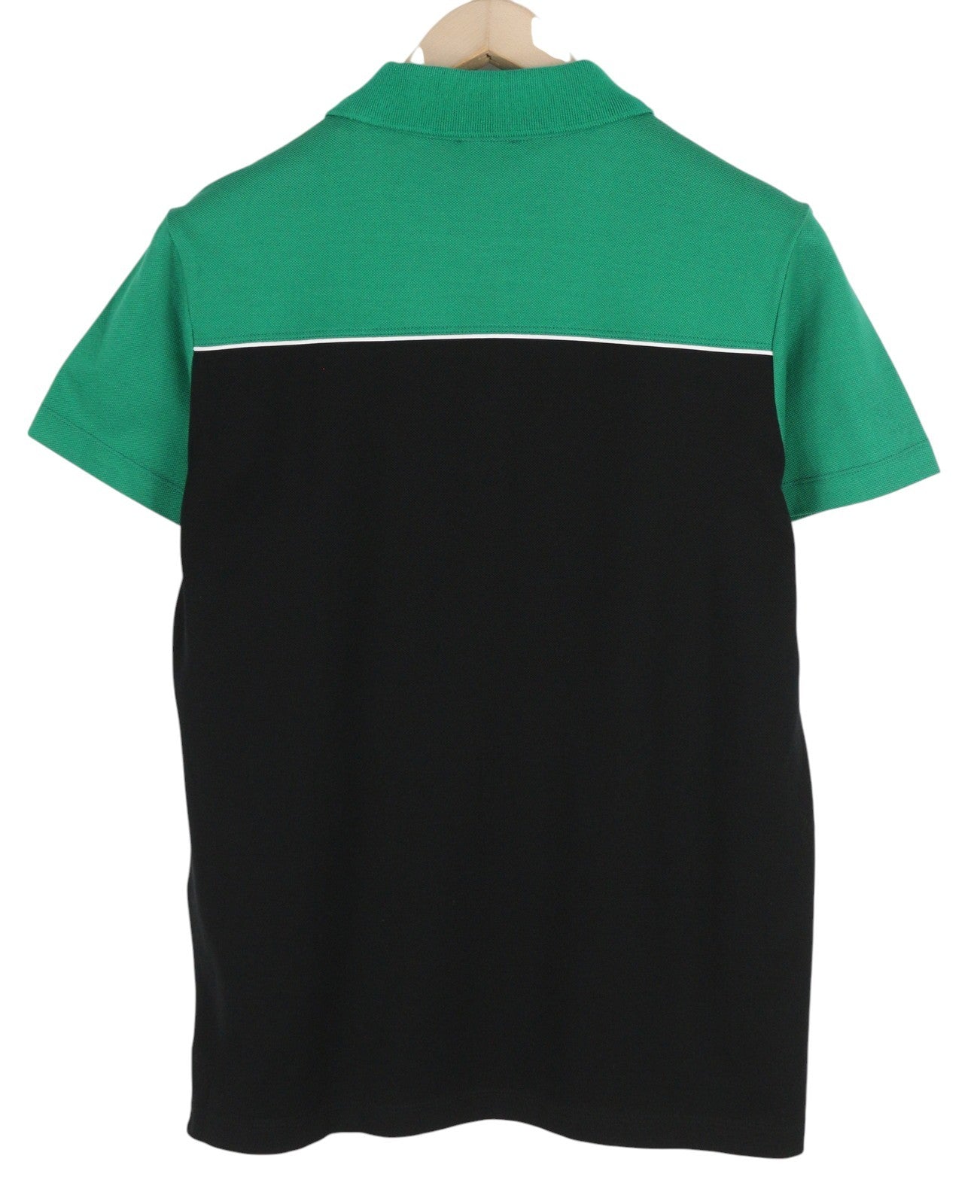 DIESEL T-Ralfy-Bic Men's T-Shirt S Black Green Polo Cotton Button Front
