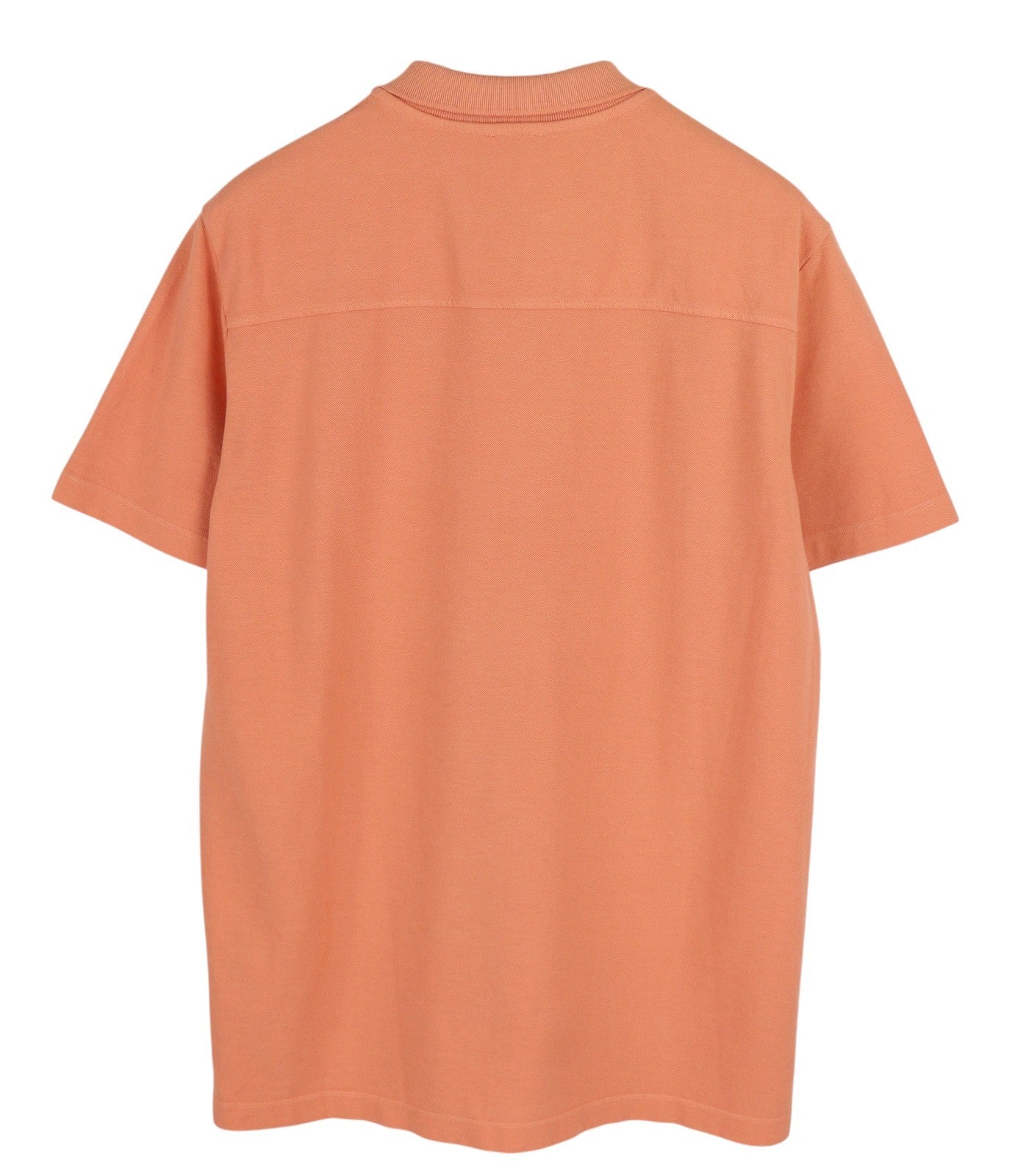 DIESEL T-Polo-Worky Men's T-Shirt L Peach Stretchy Polo Half Button