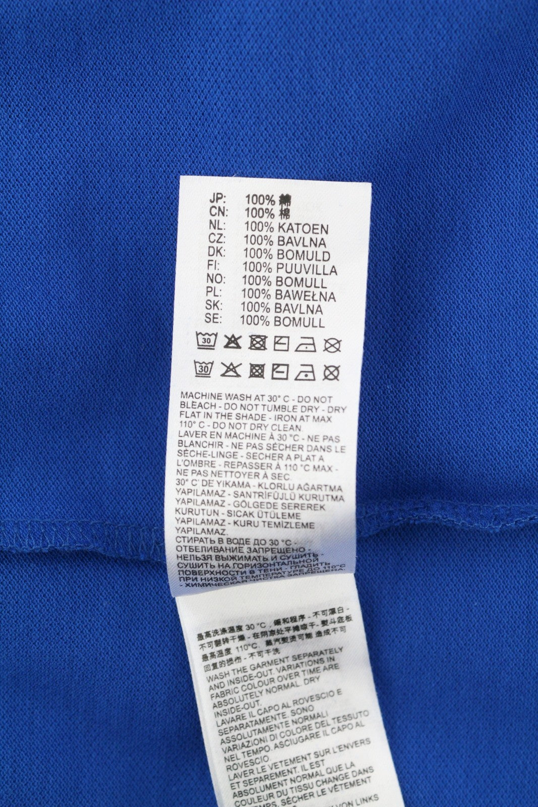 DIESEL T-Kal-Patch Polo Men's T-Shirt S Blue Stretch Half Button Logo