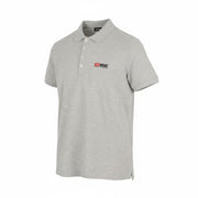 DIESEL T-Weet-Div Polo Men's T-Shirt S Grey Melange Half Button Logo