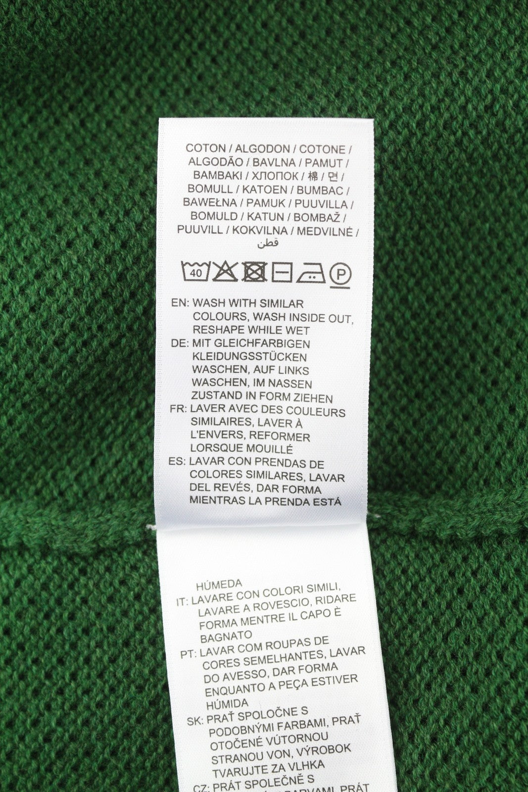 GANT Cotton Pique Zip Cardigan Men Jumper XL Forest Green Melange Texture Zip