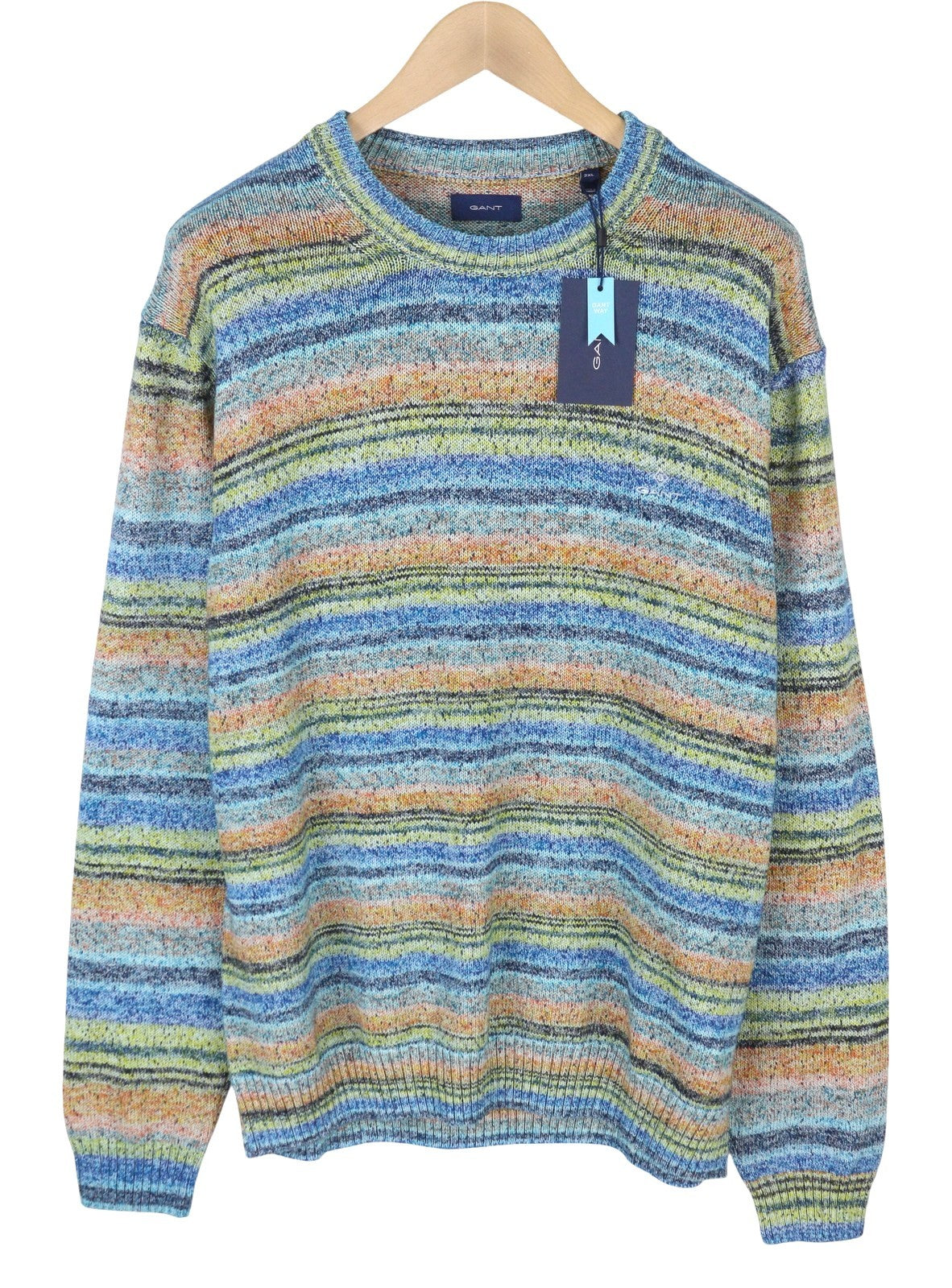 GANT Space Dyed C-Neck Men Jumper 2XL Multicolour Tight-Neck Pullover