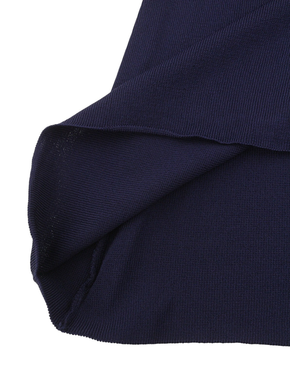 GANT Contrast Border Cardigan Women Dress M Evening Blue Knit Midi Short Sleeve