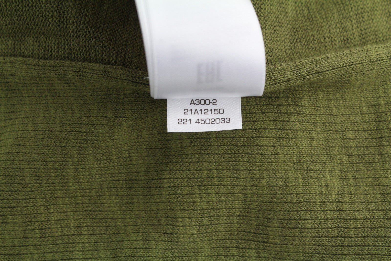 GANT Ribbed Rugger Women Dress M Utility Green Melange Linen Blend Short Sleeve