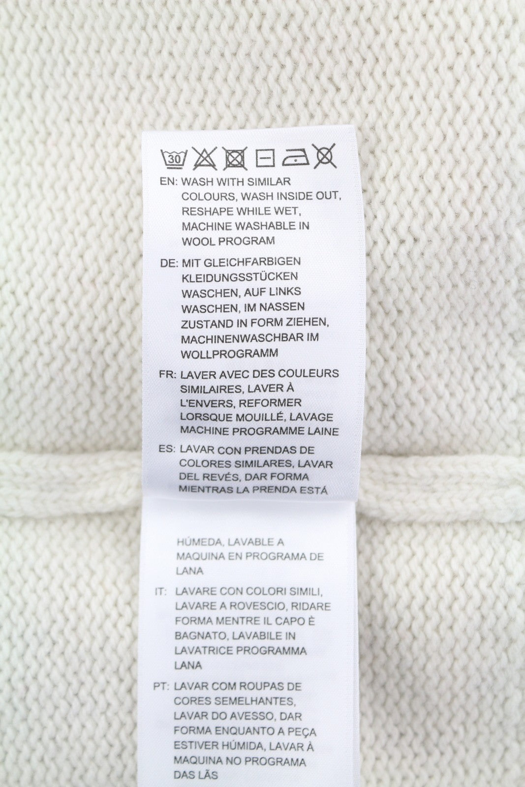 GANT Archive Shield Turtleneck Women Jumper XL Cream Wool Blend Knit Pullover