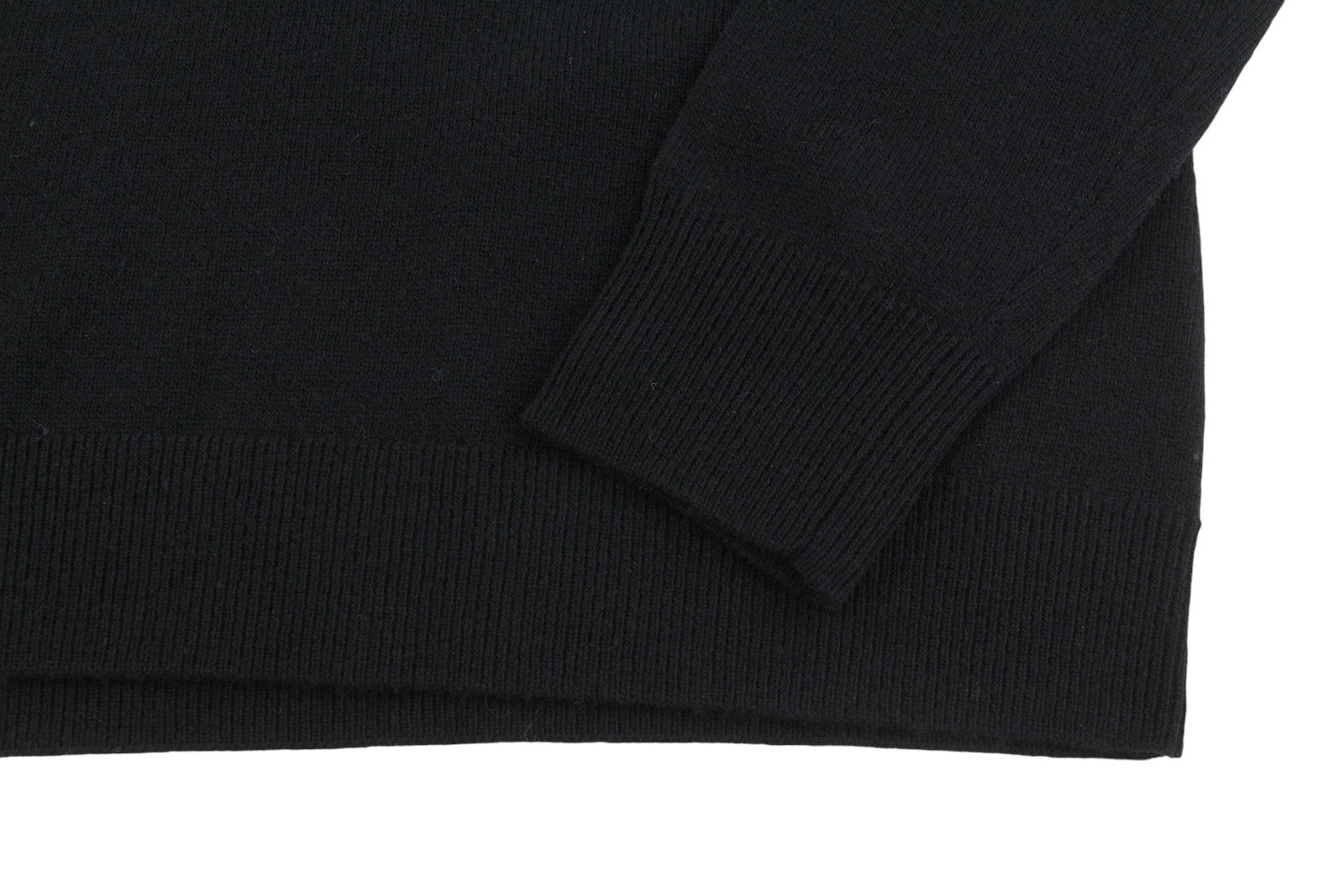 GANT Extrafine Lambswool V-Neck Women Jumper M Black Knit Pullover