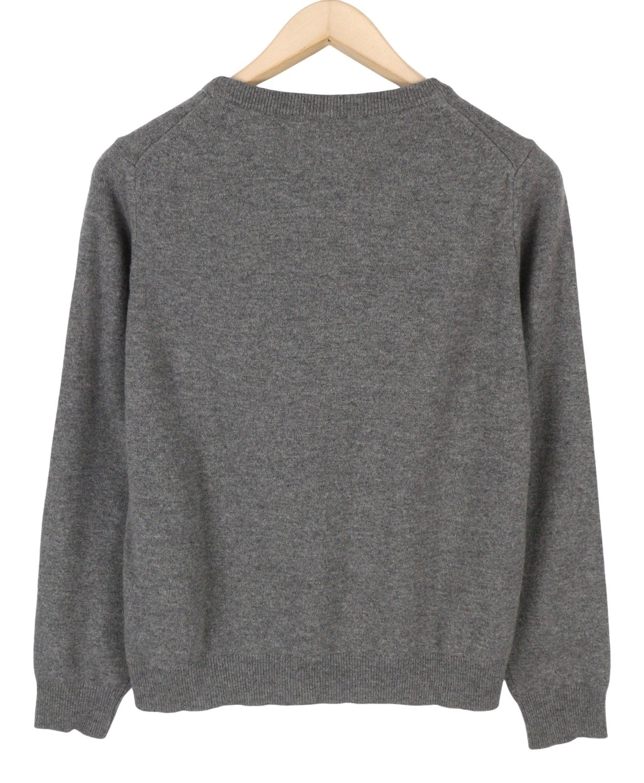 GANT Superfine Lambswool C-Neck Women Jumper S Dark Grey Melange Knit Pullover