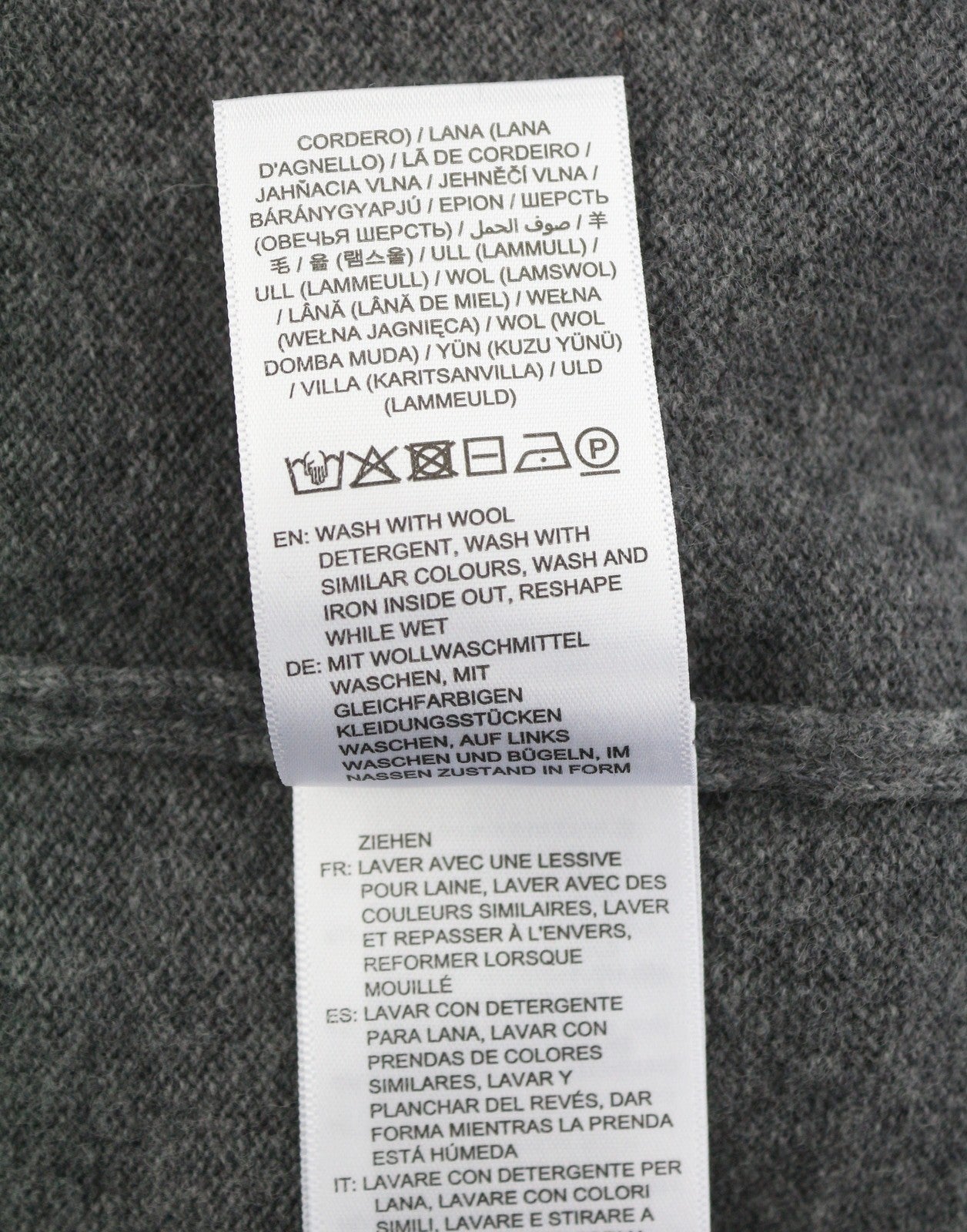 GANT Superfine Lambswool C-Neck Women Jumper M Dark Grey Melange Knit Pullover