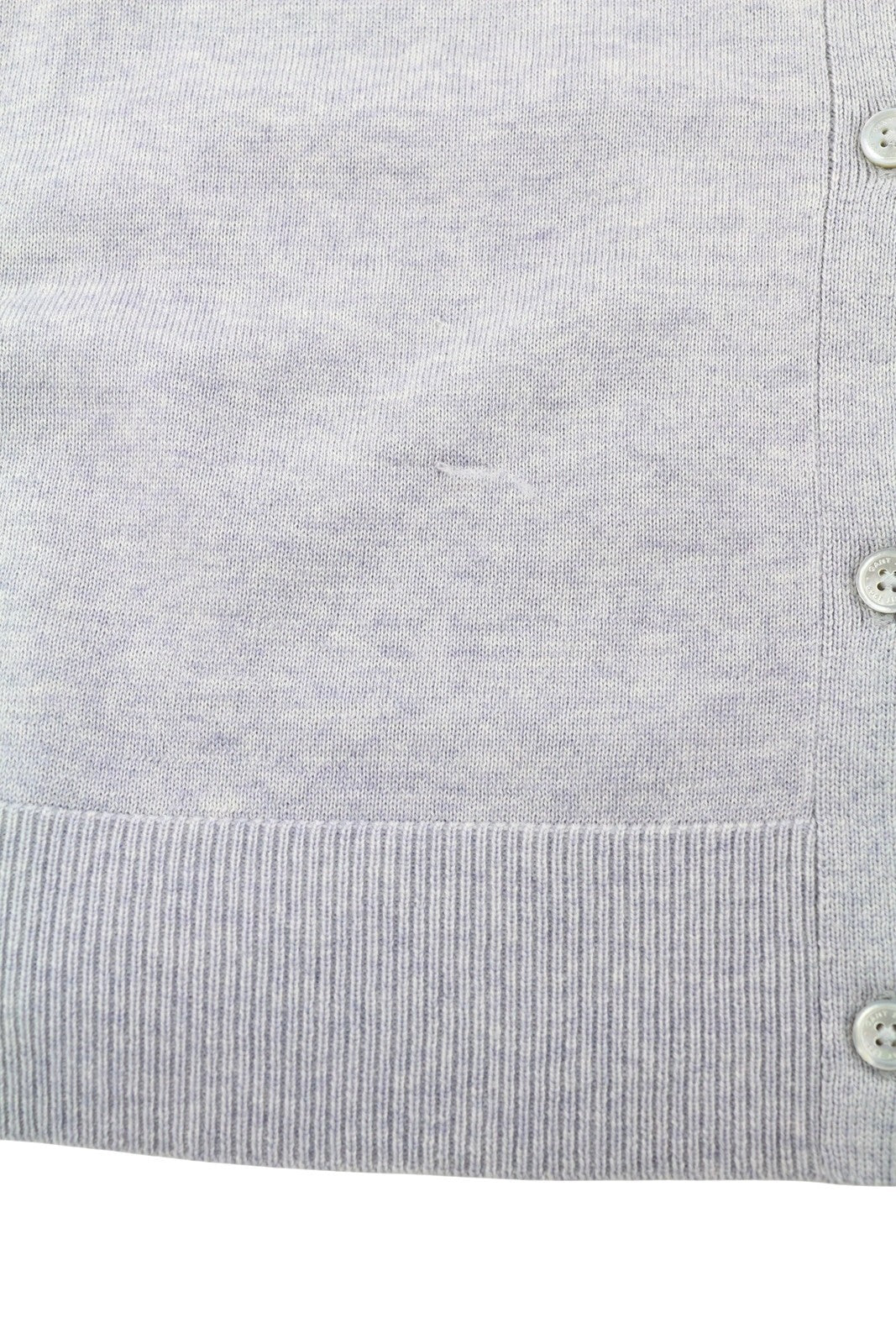 GANT Washable Merino Cardigan Women Jumper XL Light Grey Tight-Knit Button-Up