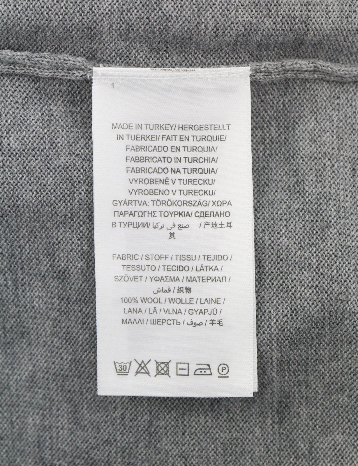 GANT Fine Merino Crew Women Jumper XL Grey Melange Tight-Knit Pullover