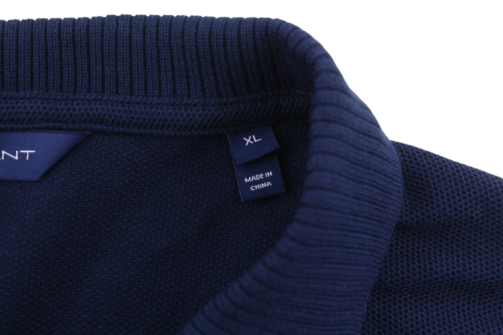 GANT Crown Embroidered Polo Pique Women Jumper XL Evening Blue Embroidered Polo