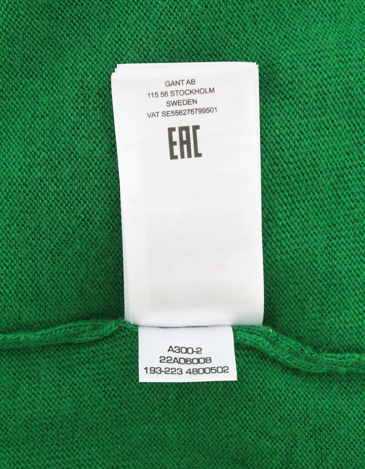 GANT Extrafine Lambswool V-Neck Women Jumper 2XL Lavish Green Tight Pullover