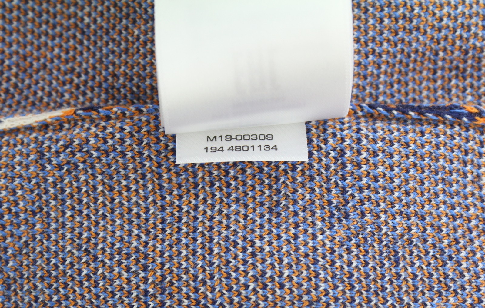 GANT Marine Paisley Knit Crew Women Jumper M Amberglow Floral Print Pullover