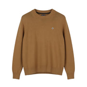 GANT Icon G Cotton C-Neck Women Jumper L Roasted Walnut Organic Knit Pullover