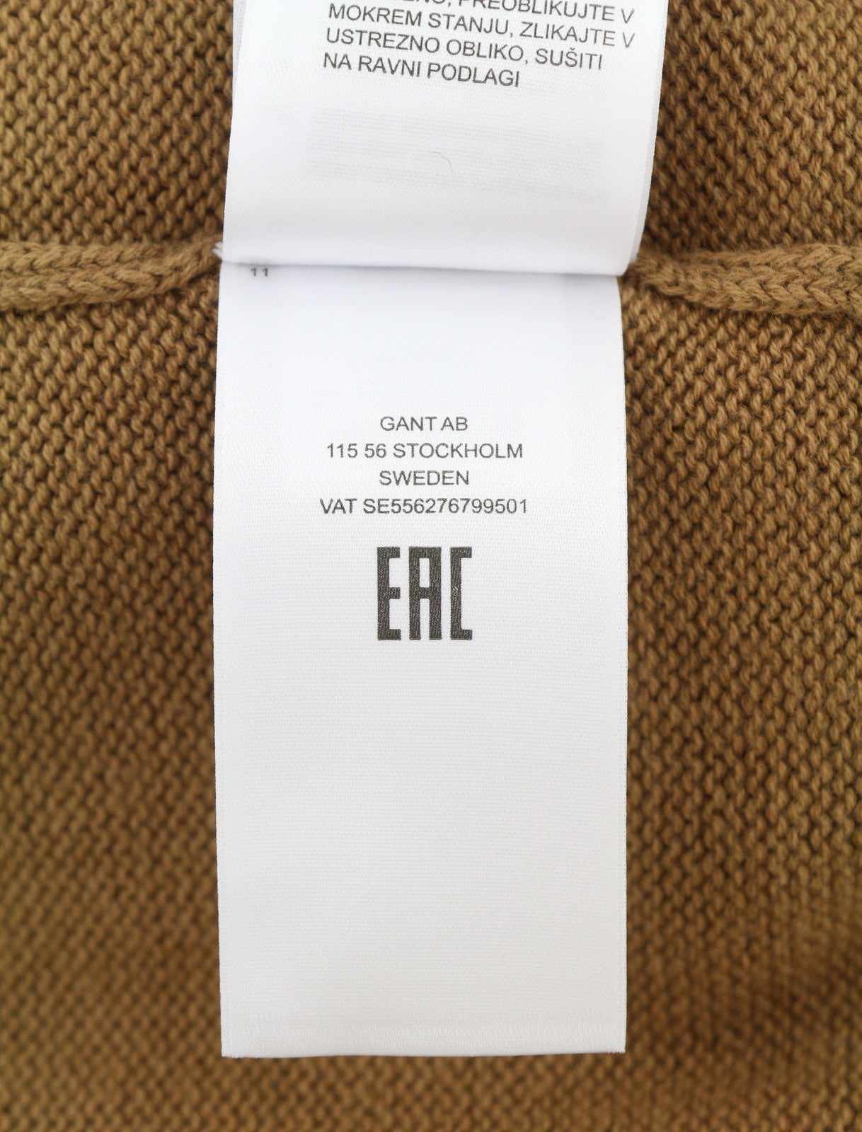 GANT Icon G Cotton C-Neck Women Jumper L Roasted Walnut Organic Knit Pullover