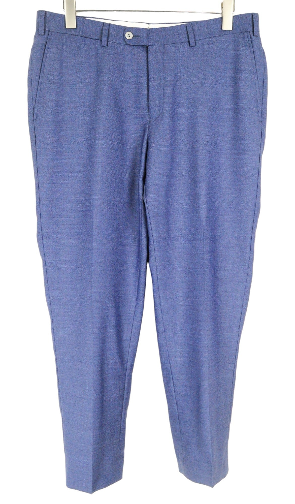 SUITSUPPLY Lazio Men Suit UK40R Pure Wool Super 110's Blue Slim Single-Breasted