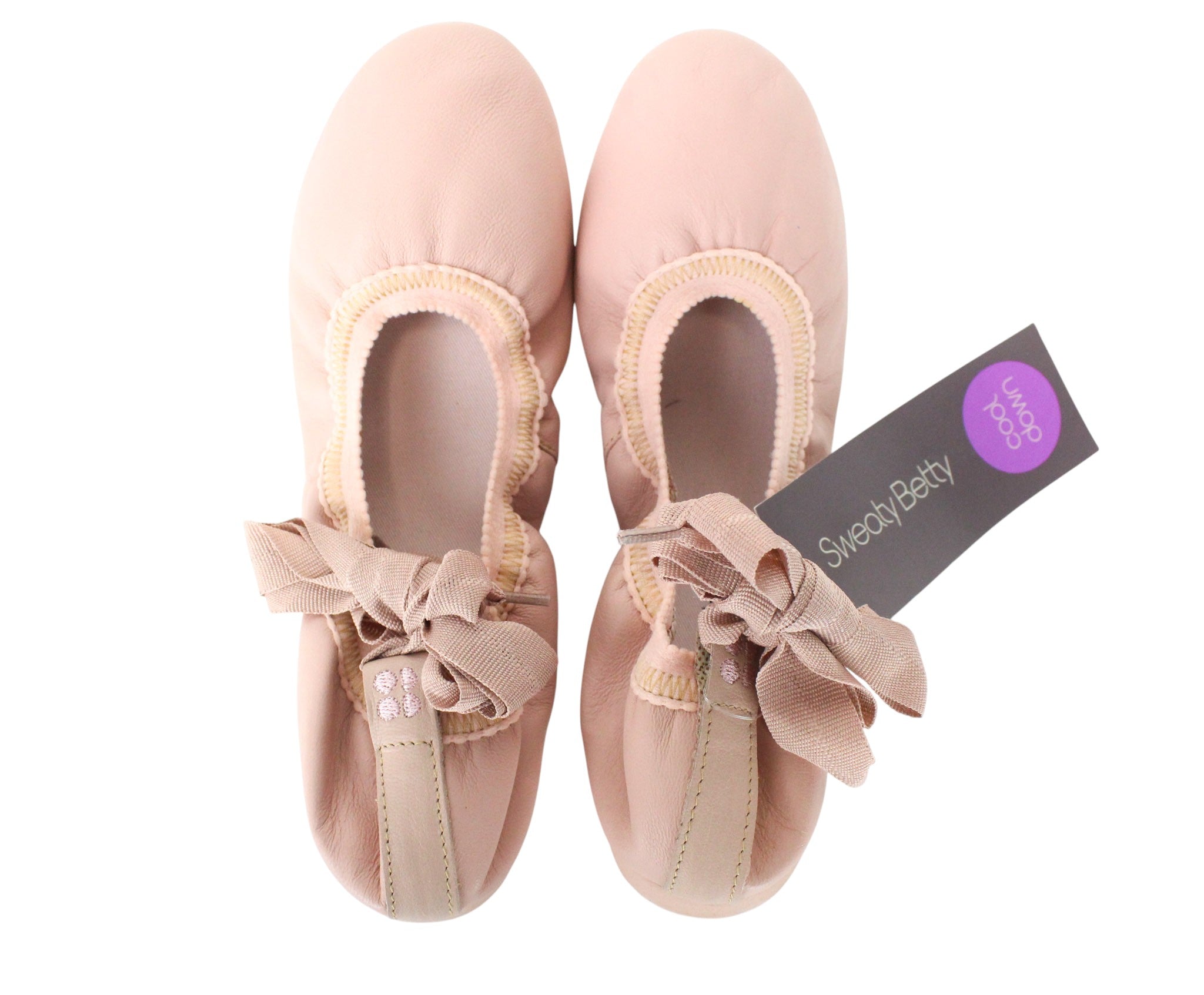 SWEATY BETTY Women Shoes EU41 Pink Prima Stretch Ballet Dance Flats