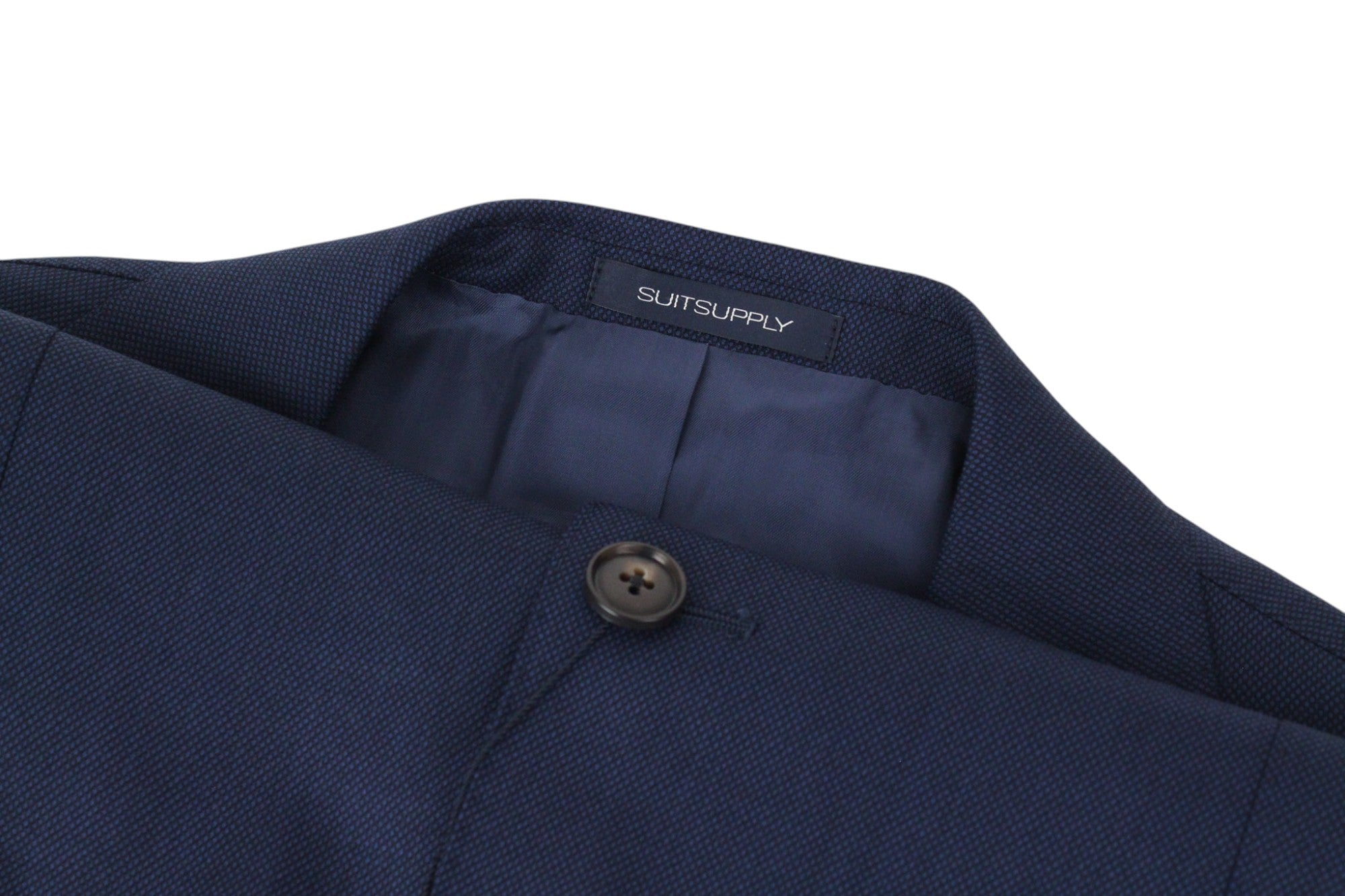 SUITSUPPLY Sienna Men's UK40S Formal Suit Blue Super 130's Wool 2-Piece