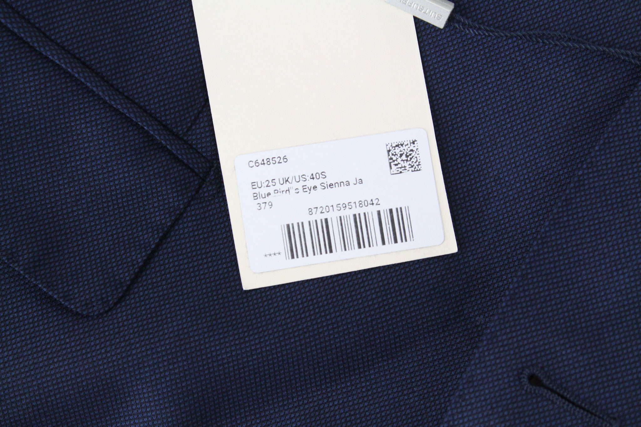 SUITSUPPLY Sienna Men's UK40S Formal Suit Blue Super 130's Wool 2-Piece