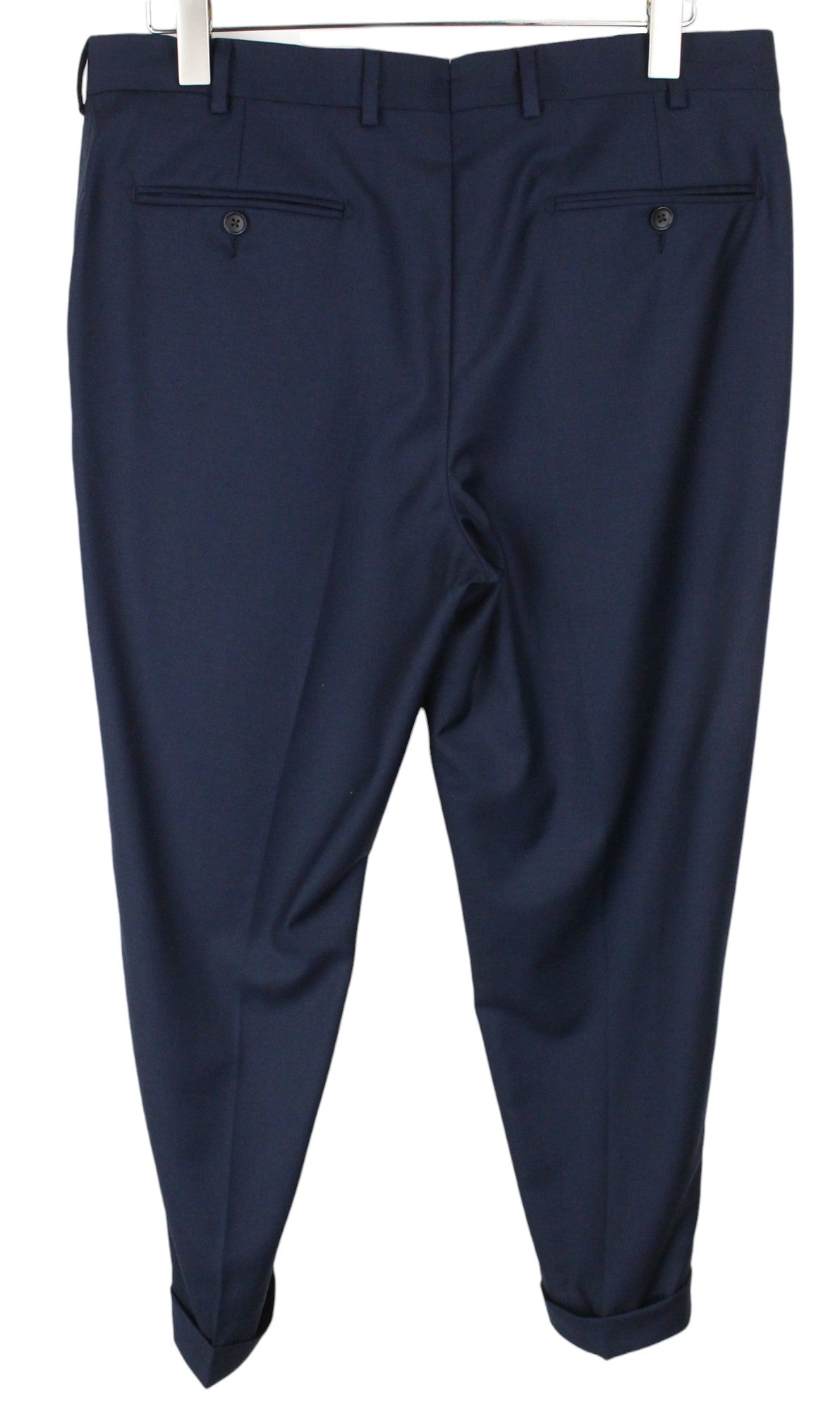 SUITSUPPLY Lazio Men's UK42S Slim Formal Suit Super 110's Blue Wool 2-Piece