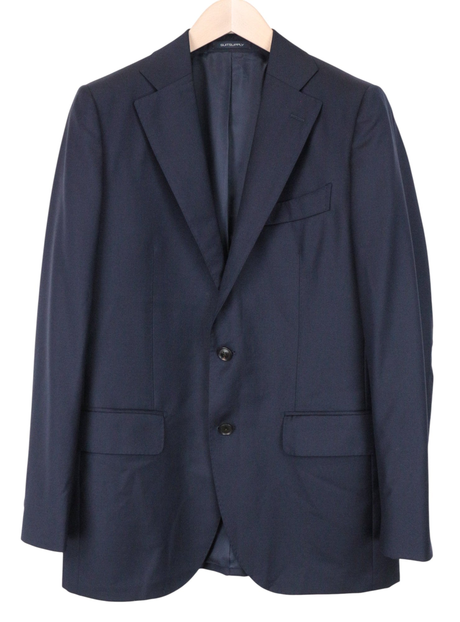 SUITSUPPLY La Spalla Men's Suit UK38R Slim Blue 2pc Formal Pure Wool S110