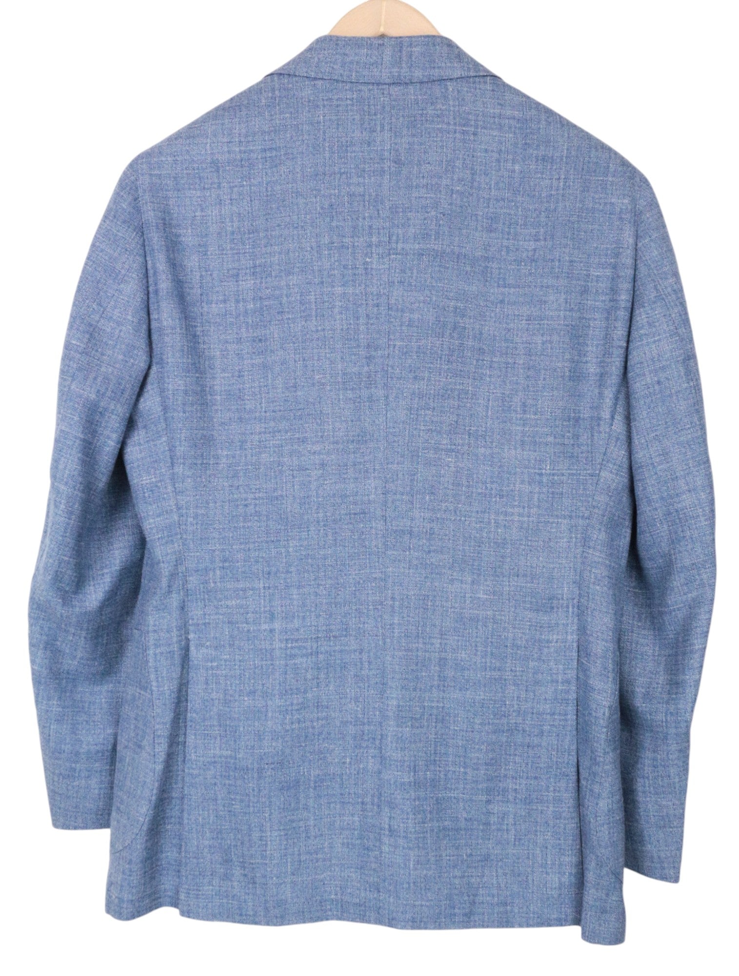 SUITSUPPLY La Spalla Men's UK36S Suit Wool Silk Linen Blue Slim 2-Piece