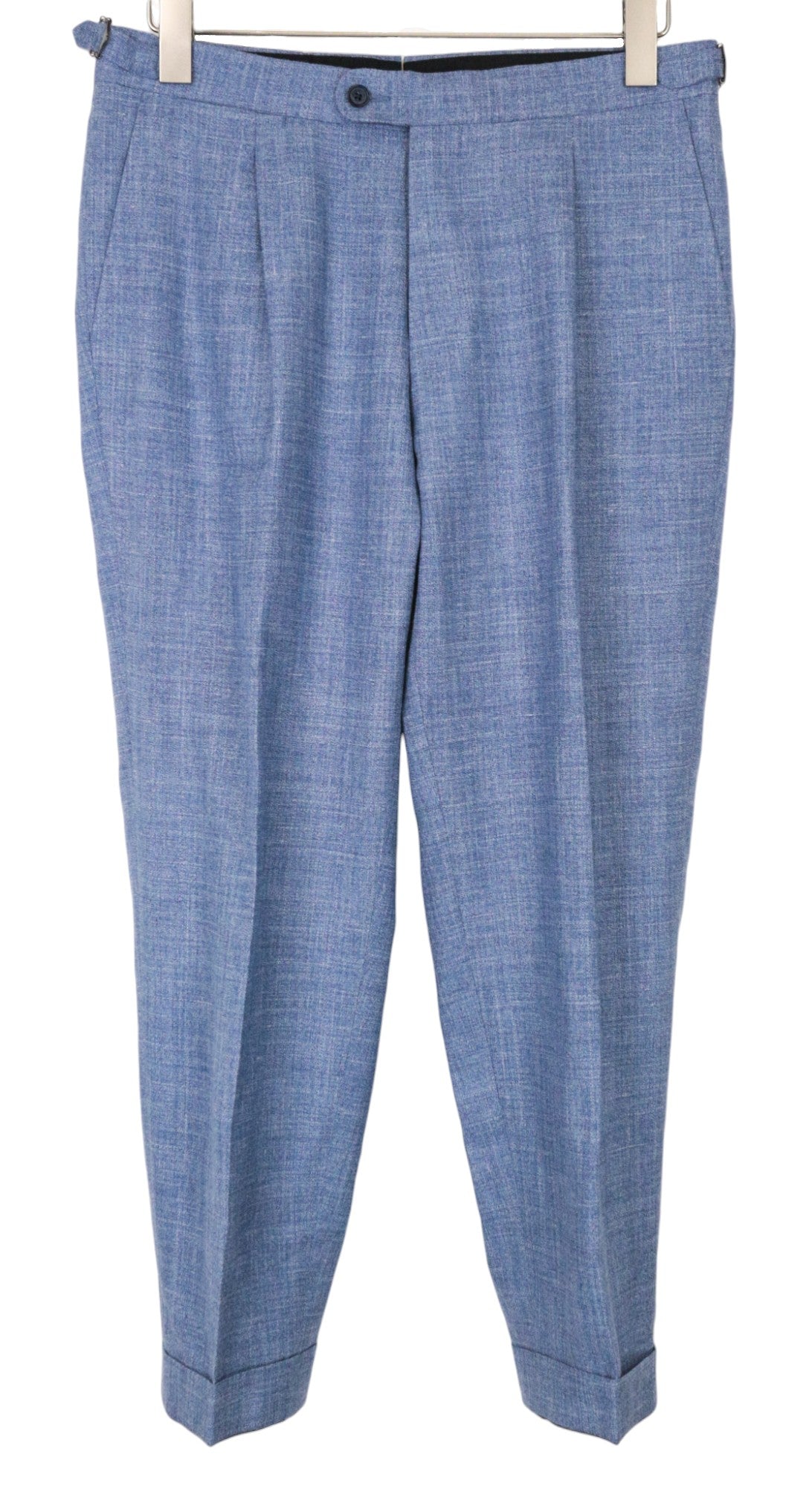 SUITSUPPLY La Spalla Men's UK36S Suit Wool Silk Linen Blue Slim 2-Piece