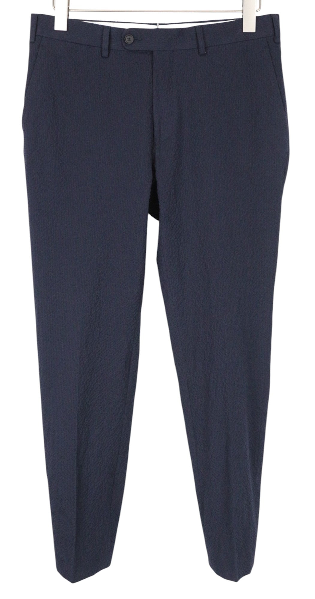 SUITSUPPLY Havana Patch Men's UK38R Navy Slim Cotton Stretch Suit 2-Piece