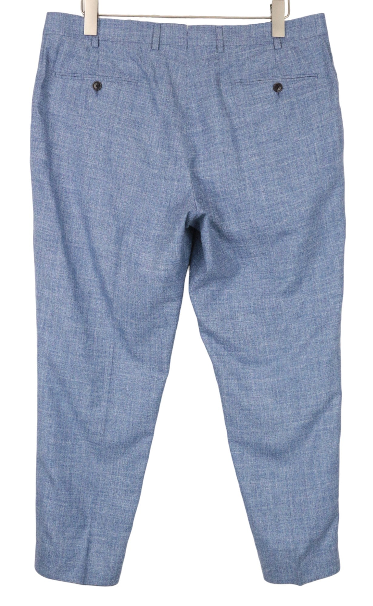 SUITSUPPLY La Spalla Men's UK40S Suit Blue Slim 3-Piece Wool Silk Melange