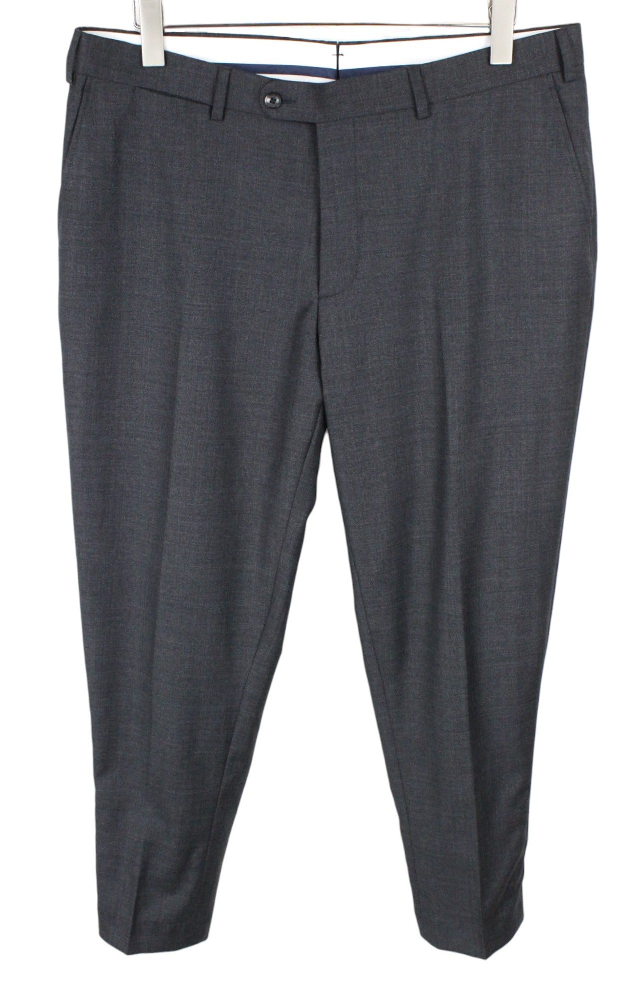 SUITSUPPLY Lazio Men's Suit UK44S Grey Wool S110s Slim Sharkskin 2-Piece