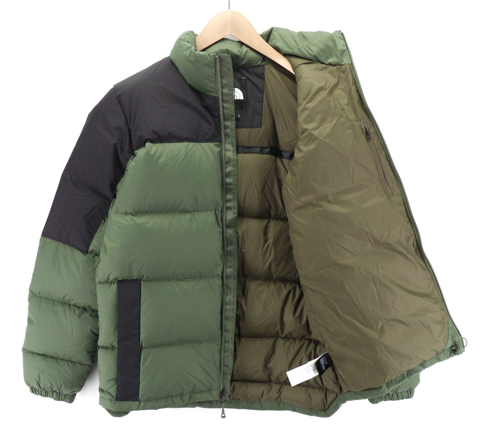 THE NORTH FACE Diablo Men's Jacket M Green 700 Down Puffer Zip Insulated Logo