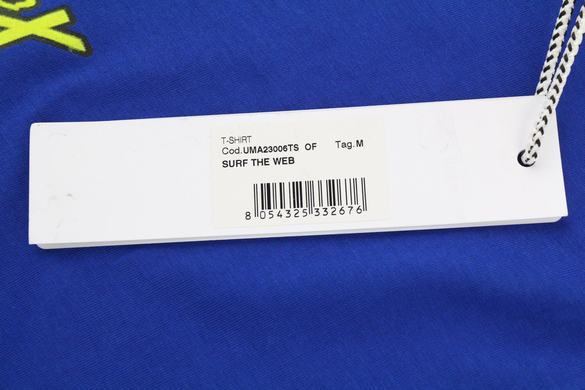 JOHN RICHMOND vyriški marškinėliai M mėlyni apvalia apykakle geltoni trumpomis rankovėmis visiems sezonams