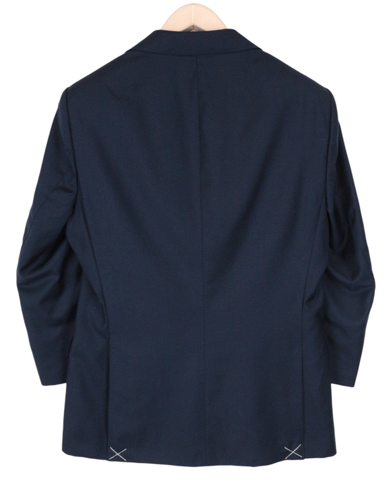 SUITSUPPLY Lazio Men's Suit UK40R Blue Super 110's Wool Slim Unlined 2 Pc