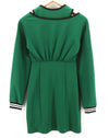 Green Polyester Dress