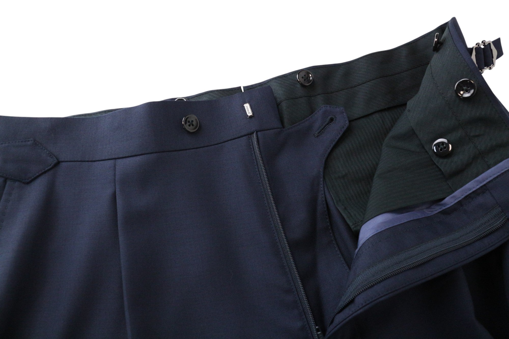 SUITSUPPLY La Spalla Men's Suit UK38R Blue Slim Wool 2Pc Melange S110s Perennial