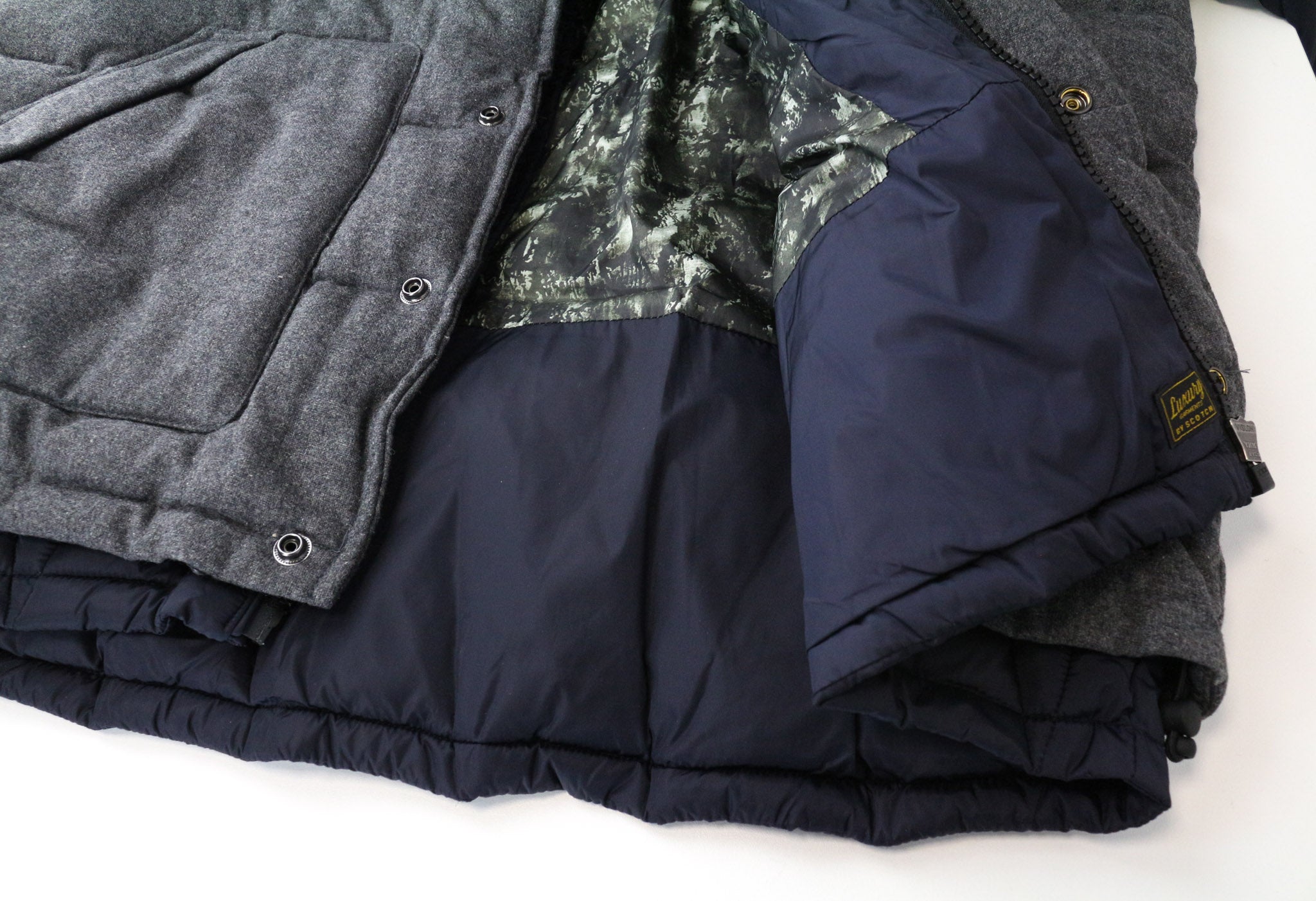 SCOTCH & SODA Ams Couture Men's Jacket 2XL Grey Blue Wool Blend 2in1 Vest