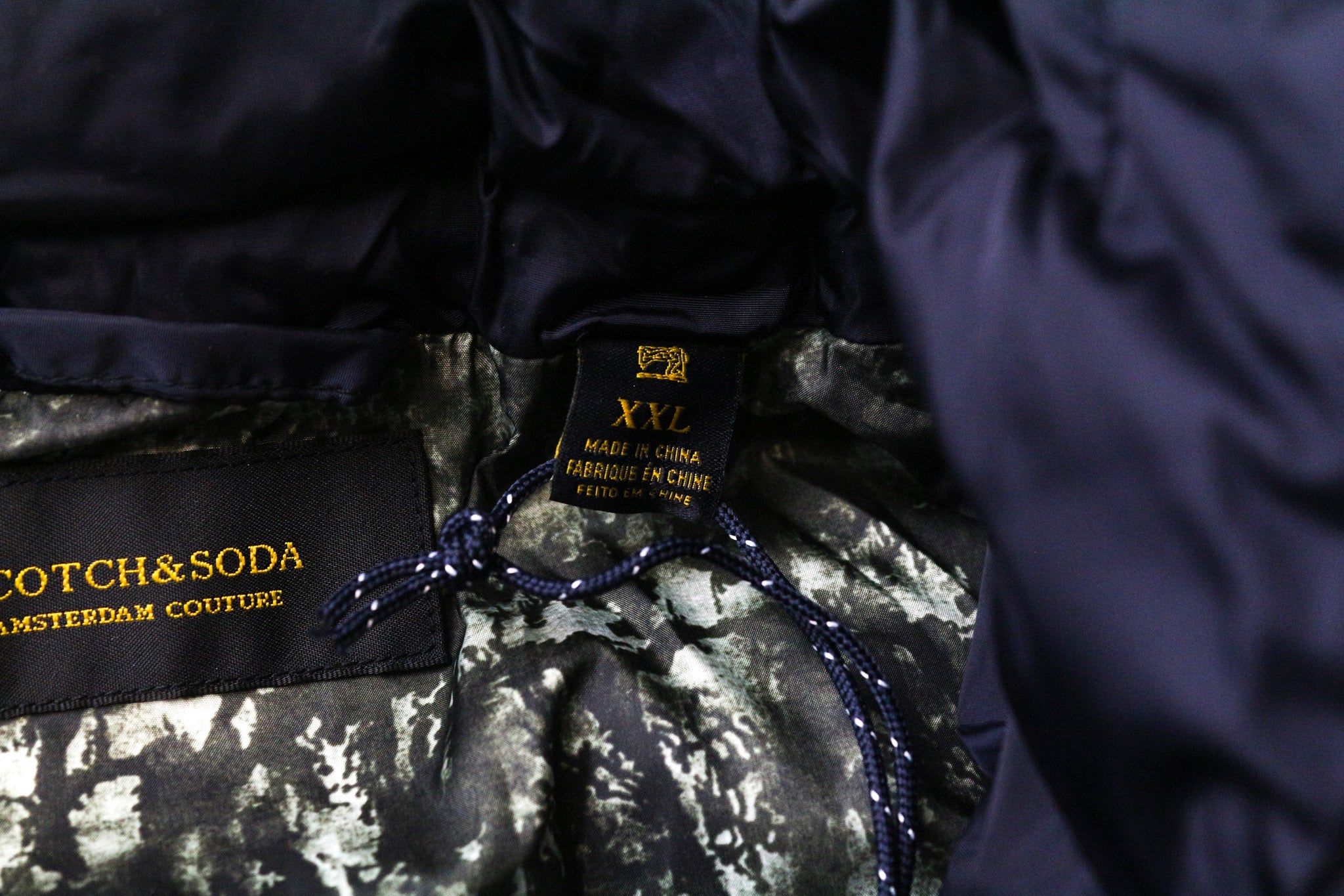 SCOTCH & SODA Ams Couture Men's Jacket 2XL Grey Blue Wool Blend 2in1 Vest