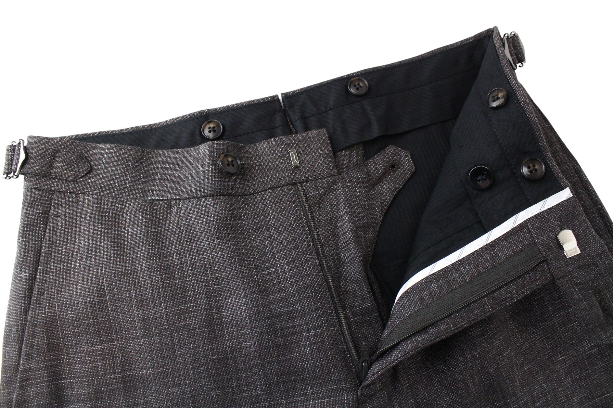 SUITSUPPLY La Spalla Men's UK30R Suit Classic Wool Silk Linen Brown 2 Piece