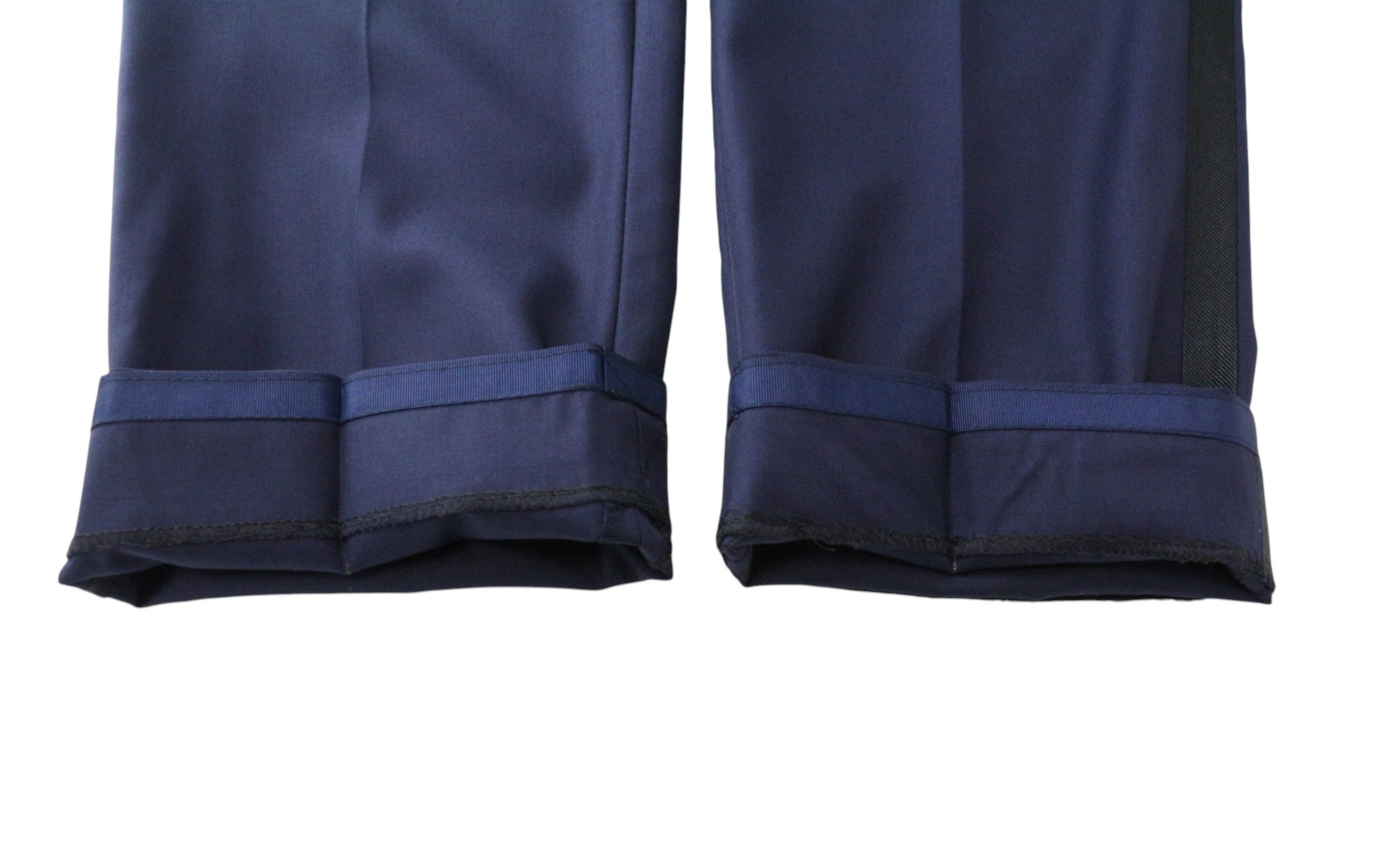 SUITSUPPLY Lazio Tuxedo Men's Suit UK42R Blue Slim S130s Wool 3Pc Peak Lapel