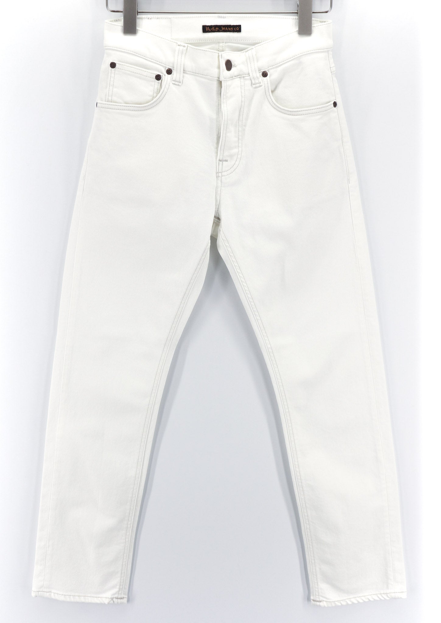 NUDIE JEANS Sleepy Sixten Women's Jeans W26/L30 Relaxed Stretch Ecru