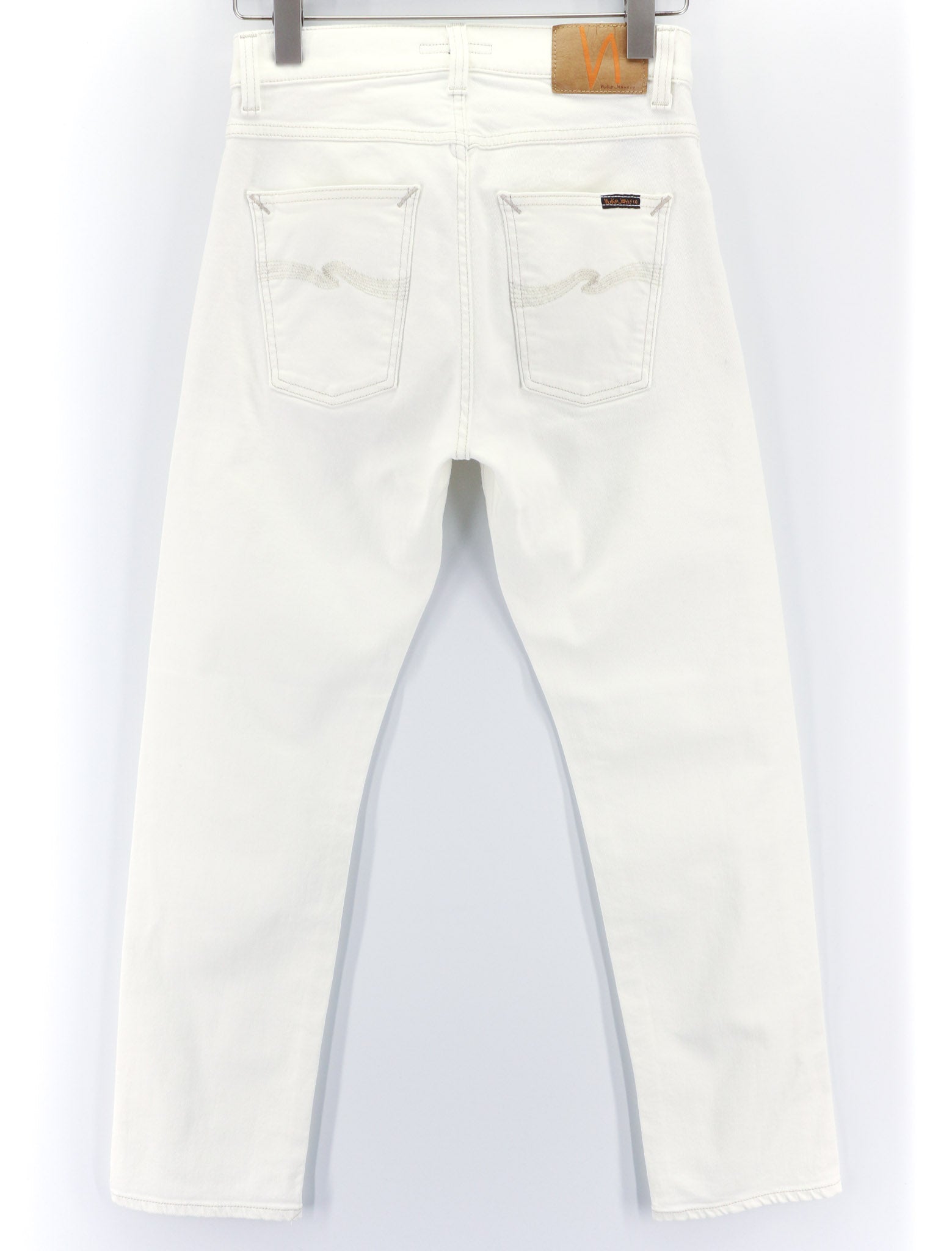 NUDIE JEANS Sleepy Sixten Women's Jeans W26/L30 Relaxed Stretch Ecru