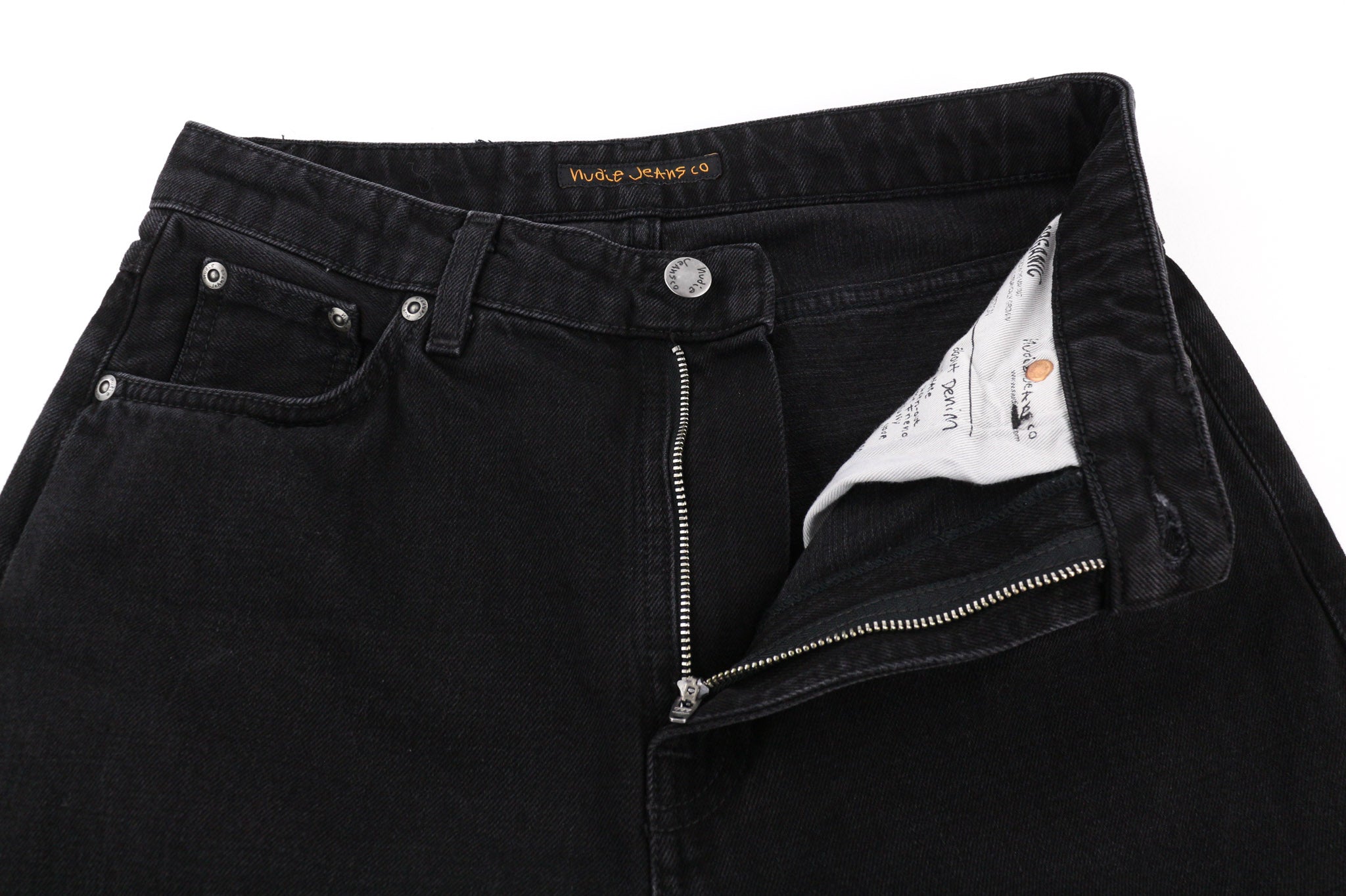 NUDIE JEANS Breezy Brit Women's Jeans W29/L28 Regular Taper Black Casual